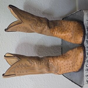 Justin Boots Tan Cowboy Western Boots